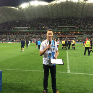 Cole Rintoul at AAMI Park with Melbourne City